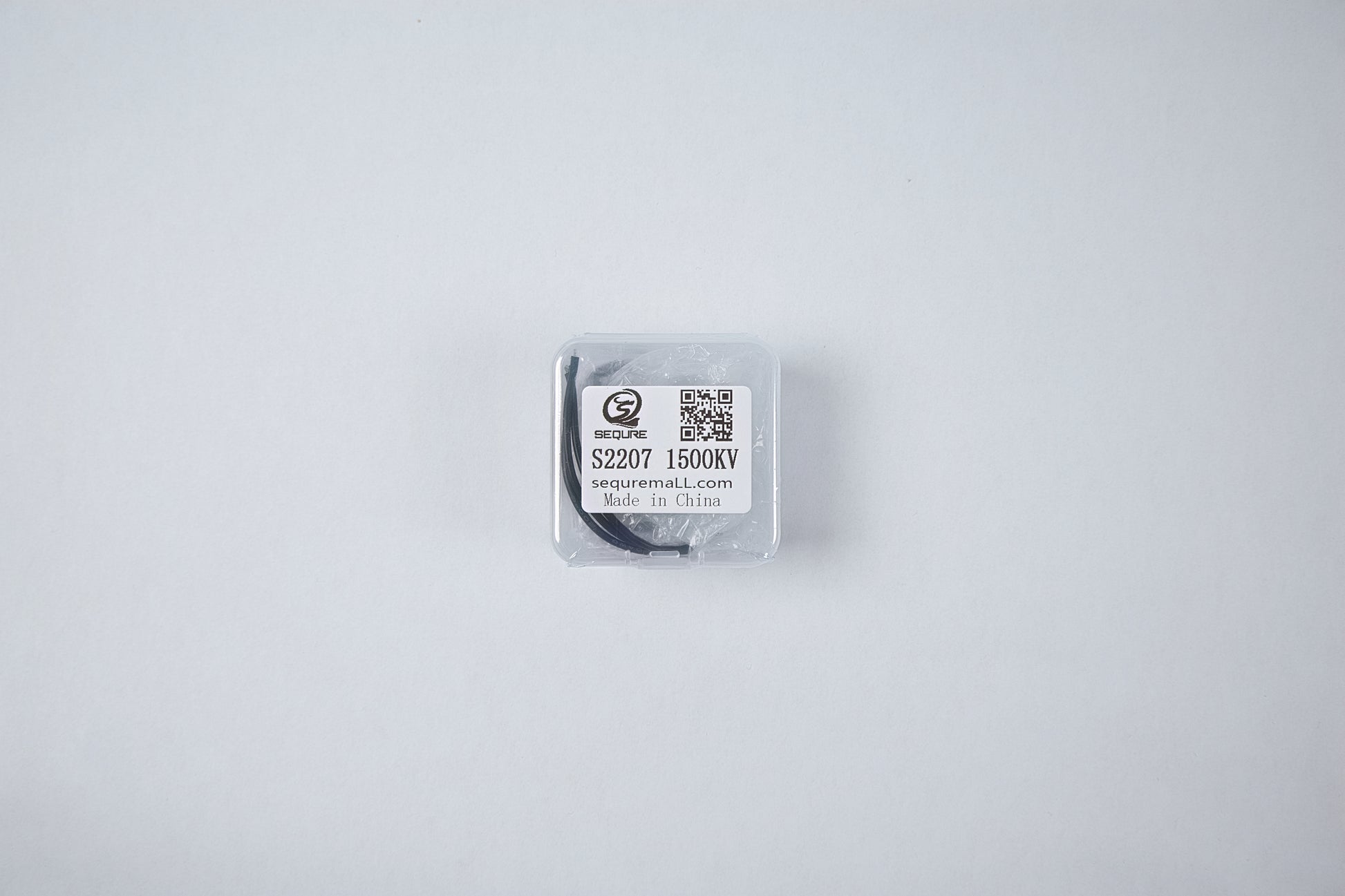 fpv drone sequre s2207 1500kv motor packaged on a white background 